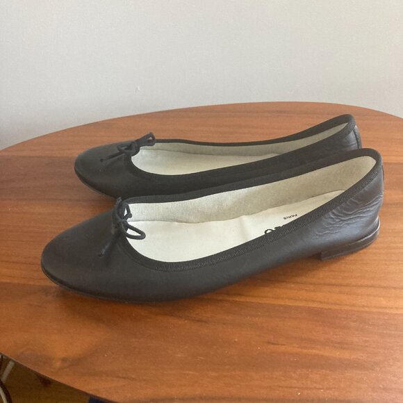 Repetto Cendrillon Ballerina Flat sz. 38.5 (7/7.5 US) Black Leather - Picture 7 of 8